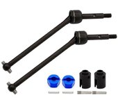 Para 1/10 Traxxas Slash Rustler Stampede Hoss VXL 4X4 2WD RC Piezas de actualizaciones de coche 4PCS Eje de transmisión delantero y trasero de acer...