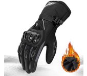 Guantes de moto de invierno cálido pantalla táctil impermeable protección motocross moto hombres guantes moto luvas