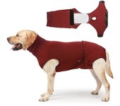 Dog Recovery Suit Surgery Dog Onesie Cone Alternatives Spay Neuter Suit Surgical Recovery Suit Rojo M