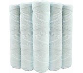 Juego de 5 cartuchos de filtro de agua en espiral anti sedimentos 9 pulgadas 3/4 - 5 micras compatibles con filtros de 10 pulgadas fabricados en Fr...