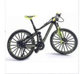 Bicicleta de montaña cuesta abajo Modelo de bicicleta negra y verde