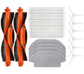 16 piezas para Xiaomi Robot Aspirador S10 Xiaomi Robot Aspirador S12 B106GL Piezas de repuesto Cepillo lateral principal Hepa Filtro Paño de fregon...