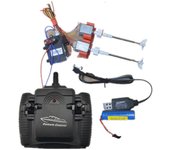 Kits de arranque modelo de barco Rc Eje + zócalo + motor + hélice + controlador + receptor Kit Fk-Good 125MM