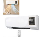 Calentador de pared eléctrico 1500W ABS Calentador de espacio montado en la pared Calentamiento y enfriamiento rápidos, 100% nuevo NOS