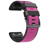 Correa de reloj con textura de diamante tipo G para Garmin Tactix 7 Pro / Fenix 7X / 6X Pro / 5X Plus, 26 mm de doble color Multicolor Style G