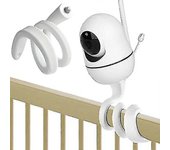 Soporte de monitor de bebé para Hellobaby Hb65 / hb66 / hb248, cámara de monitor de bebé Anmeate Sm935e, soporte giratorio multifuncional, sin herr...