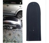 Embellecedor de la cubierta del guardabarros trasero con costuras de cuero PU negro para Harley Dyna FXD Super Glide Wide Glide 2006-2017