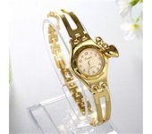 Pulsera de las mujeres Reloj Mujer Golden Relojes Pequeña esfera Cuarzo Ocio Reloj de pulsera popular Hora Damas Femeninas Elegante reloj Relogio T...
