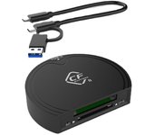 Lector de tarjetas 2 en 1 CFexpress tipo B / SD Adaptador de tarjeta de memoria USB3.2 Gen2 10Gbps Tarjeta de alta velocidad Negro