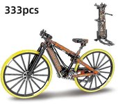 344 piezas de ladrillos técnicos Bicicleta de la ciudad Bicicleta plegable de montaña con modelos Bloques de construcción Juguetes de adorno educat...
