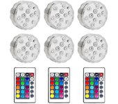 Lámparas Led sumergibles impermeables para jacuzzi, spa, piscina, luces LED submarinas con 2 controles remotos