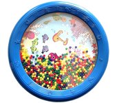 Tambor del océano de la cuenta de la ola Percusión de tambor de sonido del océano suave educativo para niños adultos 6 pulgadas patrón de caballito...