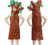 Carnaval Día de Pascua Disfraces Árbol Cosplay Adultos Niños Vestido Suministros de Navidad Decoración navideña 150-160cm