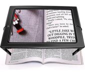 Lupa manos libres con luz, lupa de lente grande 4x 50 lupa iluminada LED para personas mayores con degeneración macular, Rea