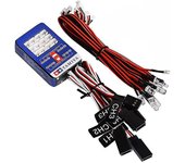 Kit de iluminación del sistema de freno de dirección de 12 luces LED para camión TAMIYA 1/8 1/10 RC