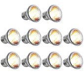 Bombilla de lámpara de reptil de 10 piezas Bombillas de luz ultravioleta de tortuga Lámpara solar de espectro completo de luz calefactora para Amph...