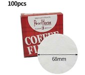 100 piezas redondas de papel de filtro de café 51/54/58/56/60/68mm Máquina de café espresso Filtro de papel Barista Maker Mango Puck Screen Portafi...
