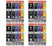 1 juego de 5 cartuchos de tinta para reemplazar Epson T3357 (serie 33xl) compatible/no OEM de Go Inks (20 tintas)
