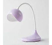 Heyone Lámpara de noche recargable de escritorio de estudiante LED Lámpara de lectura de protección ocular de ahorro de energía para estudio púrpura