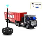 Control remoto inalámbrico Camión de juguete Operación simple Coche de juguete con puertas abiertas para ejercitar a los niños Coordinación mano-ojo E