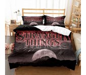 Yt422 Stranger Things Funda de almohada impresa digitalmente Funda de almohada BeddinStranger Things ropa de cama juego de tres piezas impreso en 3...