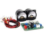 Profesional- Medidor de prueba de panel VU Amplificador de nivel de audio Medidor VU de fácil instalación