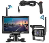 Monitor de 7 pulgadas Cámara de retroceso inalámbrica Sistema de visión nocturna para coche Rv Truck Bus