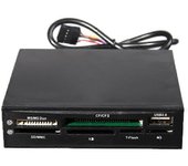 Lector de tarjetas USB SD MMC XD TF de 3,5 pulgadas interno MS CF MD