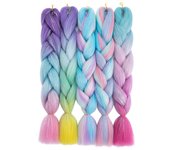 Sego Extensiones de cabello trenzado de 24 pulgadas Trenza sintética de ganchillo ombre Cabello Trenza jumbo de bricolaje para mujeres 04 24inch