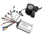 Patinete eléctrico 36V-60V 25A controlador sin escobillas + pantalla LCD MA01 de 36V-72V para 6 tubos Con universal SilverBlack