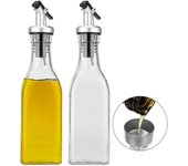 Botella de condimento, botella de aceite, dispensador de aceite de oliva, botella de vinagre de aceite de vidrio sin plomo 150ml
