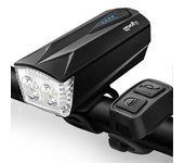 Goofy Luz de bicicleta con bocina USB recargable para bicicleta LED Luz delantera Lámpara de faro para ciclismo nocturno Rechargeable dual LED light