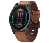 Correa de reloj de cuero para Garmin Fenix 8 AMOLED 51mm Marrón