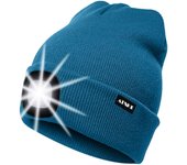 Gorro iluminado Gorro recargable para correr Linterna frontal impermeable ultra brillante de 4 LED Azul