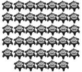 40PCS Fast Lock Golf Spikes Reemplazo de clavos de zapato de golf Reemplazos de tacos de zapatos de golf Fácil instalación Blackwhite