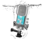 Para Insta 360 X3 Estuche impermeable Accesorios de cámara de acción Estuche de buceo Cámara panorámica de 50 metros Pr Transparente