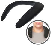 Timber Altavoces Bluetooth portátiles de banda para el cuello negro, altavoz inalámbrico portátil para el cuerpo personal caja de sonido ligera al ...