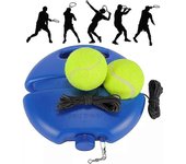 Base de ayudas de entrenamiento de tenis de alta resistencia con pelota de cuerda elástica Práctica de rebote de tenis de servicio propio Dispositi...