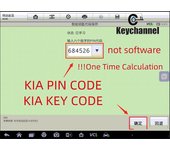 Código PIN de Keychannel Código de llave Código de VIN Calcular para Kia Flip Remote Control remoto inteligente para Autel Im608 im5