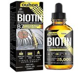 Aceite de Biotina para el Crecimiento del Cabello Vitamina B7 Tratamiento de Aceite Esencial para el Cabello Aceite Esencial Restaurador de la Pérd...