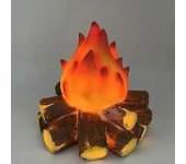 Lámpara LED de carbón Chimenea LED artificial Madera realista Madera brillante Llama ardiente Chimenea sin llama Luz para decorar el hogar