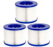 Filtro de spa tipo Vi de 3 piezas para spa y la mayoría de las bañeras de hidromasaje, piscina de masajes, piscina inflable, piscina Como se muestra