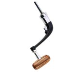 Mango de carrete de pesca Carrete giratorio Balancín plegable Mango de manivela de madera Accesorios de carrete de pesca Medio 1000-4000