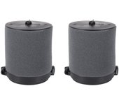 Juego de filtros de aire 2X apto para 1/5 HPI KM ROVAN Baja 5B 5T 5SC para motor de 23Cc 26Cc 29Cc 30.5Cc 32Cc para motor negro