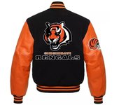 Kartex Suits Letterman Cincinnati Bengals Chaqueta Varsity Negra Y Naranja negro/naranja L