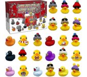 Calendario de Adviento de Pato de Goma 2024 con 15 juguetes de baño para niños 09(24 patos)