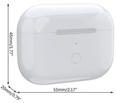 Para Airpod Pro Reemplazo Caso de carga inalámbrica Auricular 660 Mah Cargador Caso Soporte Wireless Ch