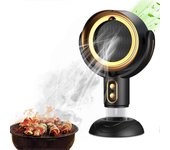 Campana extractora portátil, campana extractora de escritorio con ventilador de escape de 2 velocidades, purificación de aire de iones negativos, f...