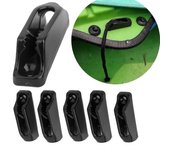 Redkid 6PC Canoa Kayak Cuerda Bloqueo Timón Control Skeg Cordlock Nylon Autoblocante Cuerda Tensor de Cuerda Corredor Ancla Jam Cornamusa 6PCs 12 p...