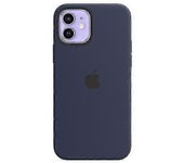 Funda de silicona para teléfono con Magsafe para Iphone 12 y 12 Pro Profunda marina